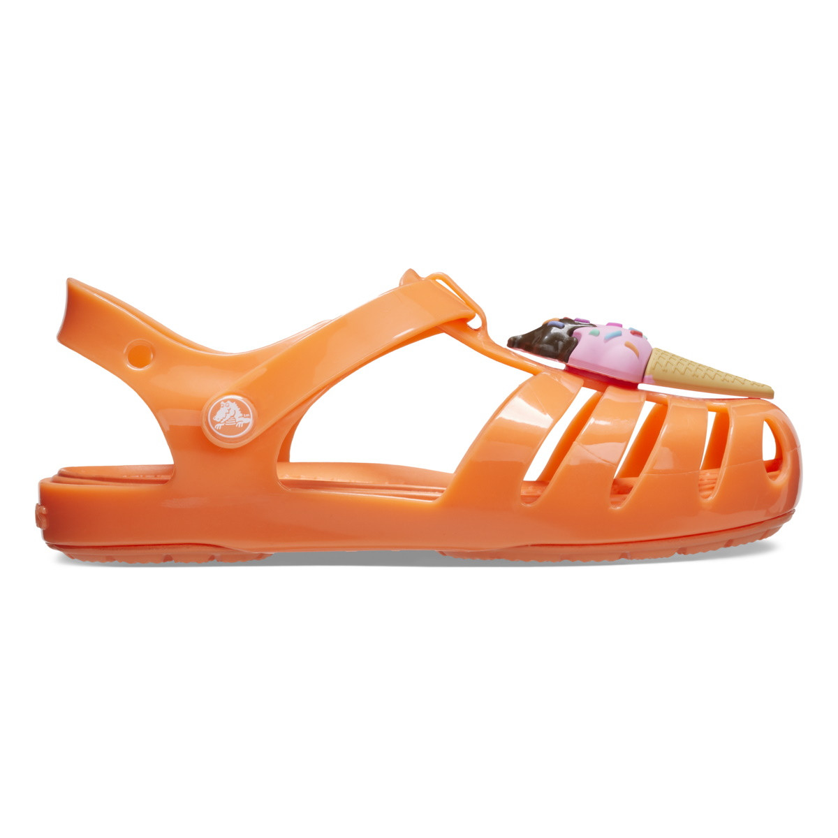 Sandale Crocs Toddler Isabella Charm Sandal Portocaliu - Persimmon - imagine 7